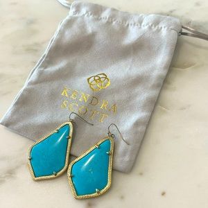 Kendra Scott Alexandra Earrings in blue turquoise